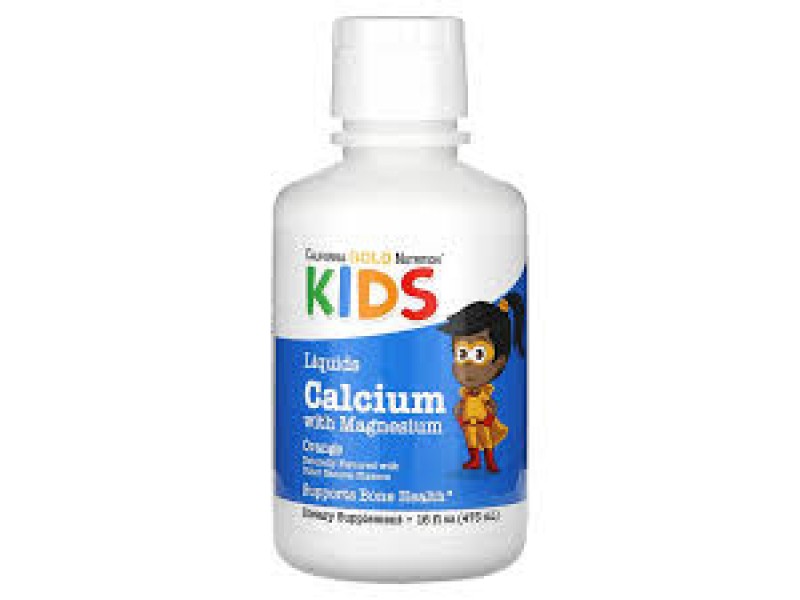 California Gold Nutrition Kids Liquid Calcium with Magnesium, Vitamin D & Zinc – жидкая добавка для детей, 473 мл