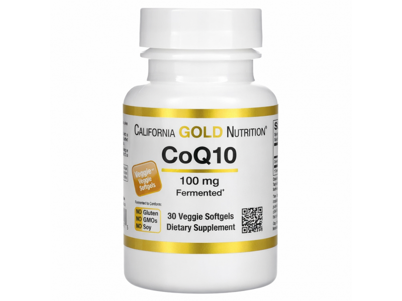 Коензим Q10 California Gold Nutrition CoQ10 100 мг 30 гелевих капсул Коензим Q10 California Gold Nutrition CoQ10 100 мг 30 гелевих капсул