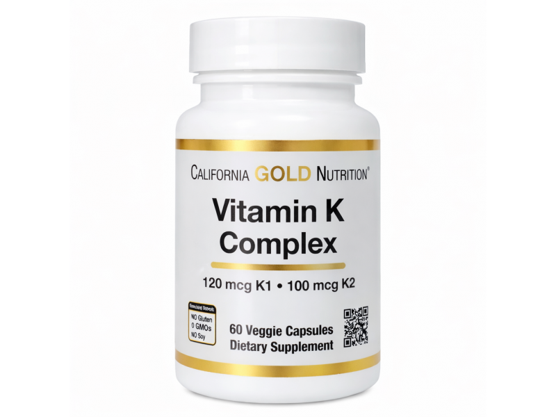 Витамин K California Gold Nutrition Vitamin K 60 капсул Витамин K California Gold Nutrition Vitamin K 60 капсул