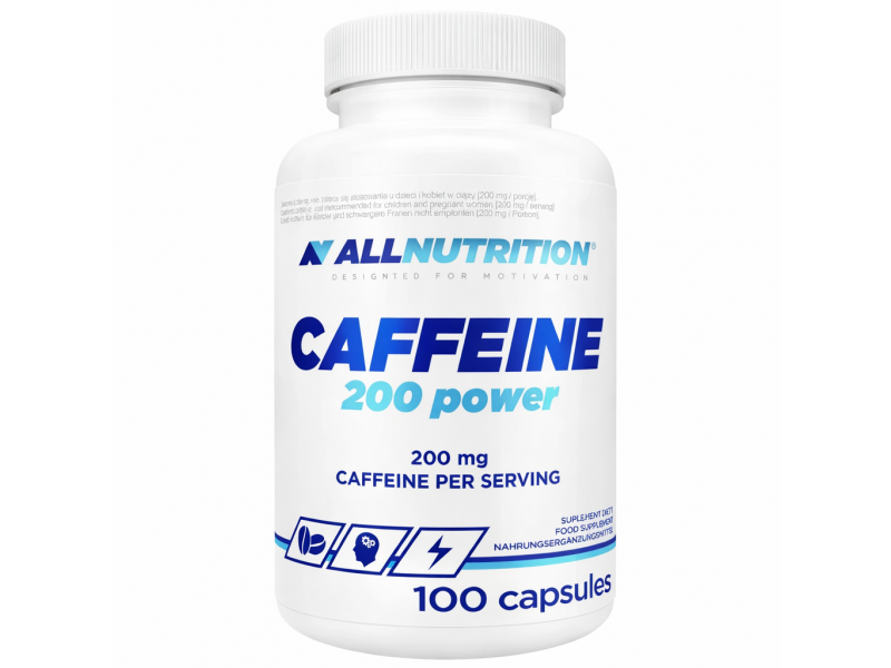 Кофеин ALLNutrition Caffeine 200 Power 100 капсул