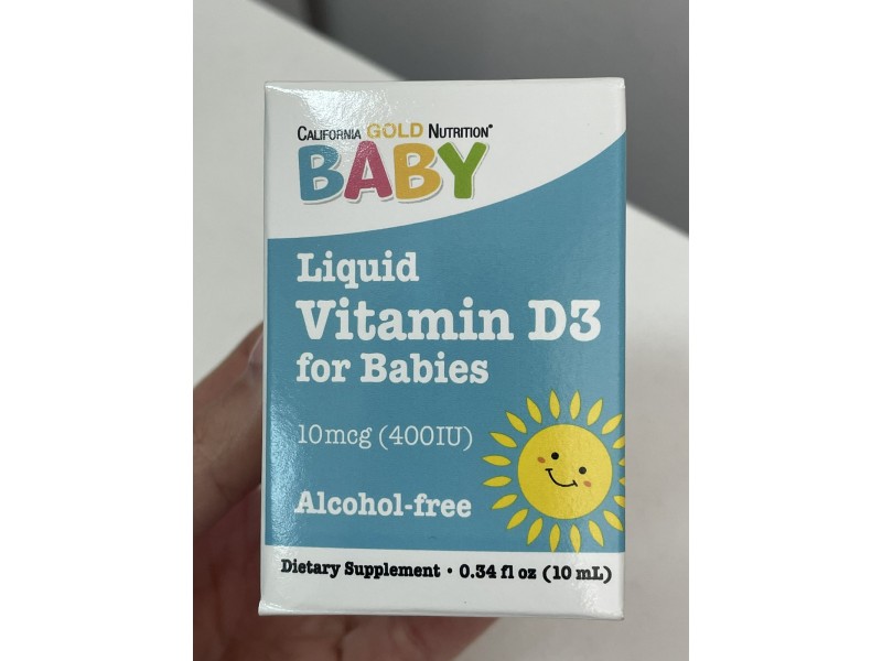 Витамин D3 для детей California Gold Nutrition 400 МЕ 10 мл Витамин D3 для детей California Gold Nutrition 400 МЕ 10 мл
