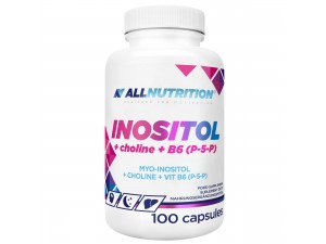 Інозитол і Холін з вітаміном B6 ALLNUTRITION Inositol + Choline + B6 (P-5-P), 100 капсул