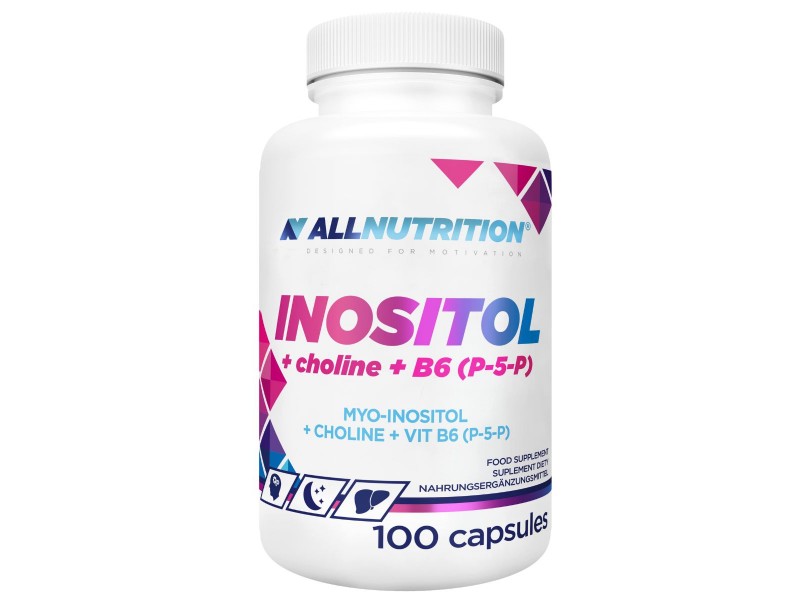Комплекс інозитол, холін та вітамін B6 (P-5-P) ALLNUTRITION, 100 капсул