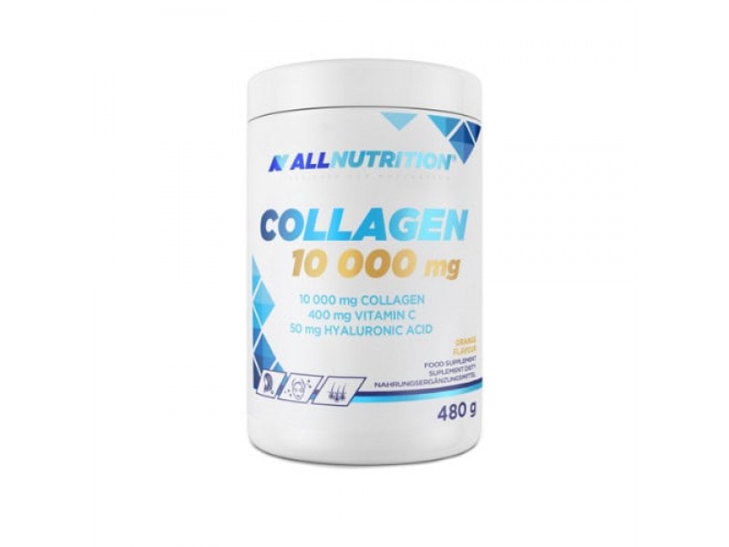 Коллаген ALLNUTRITION Collagen 10 000 mg Orange 480 г – гидролизованный коллаген + гиалуроновая кислота + витамин C Коллаген ALLNUTRITION Collagen 10 000 mg Orange 480 г – гидролизованный коллаген + гиалуроновая кислота + витамин C
