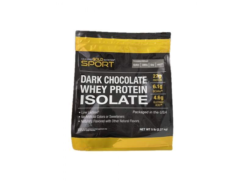 Изолят California Gold Nutrition Sport Dark Chocolate Whey Protein Isolate 2.27 кг