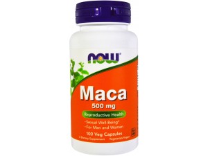 Натуральна добавка Now Foods Maca Перуанська Мака 500 мг 100 гелевих капсул