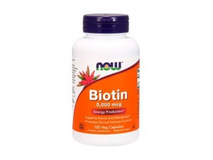 Натуральна домішка Now Foods BIOTIN 5 мг (5000 мкг)
