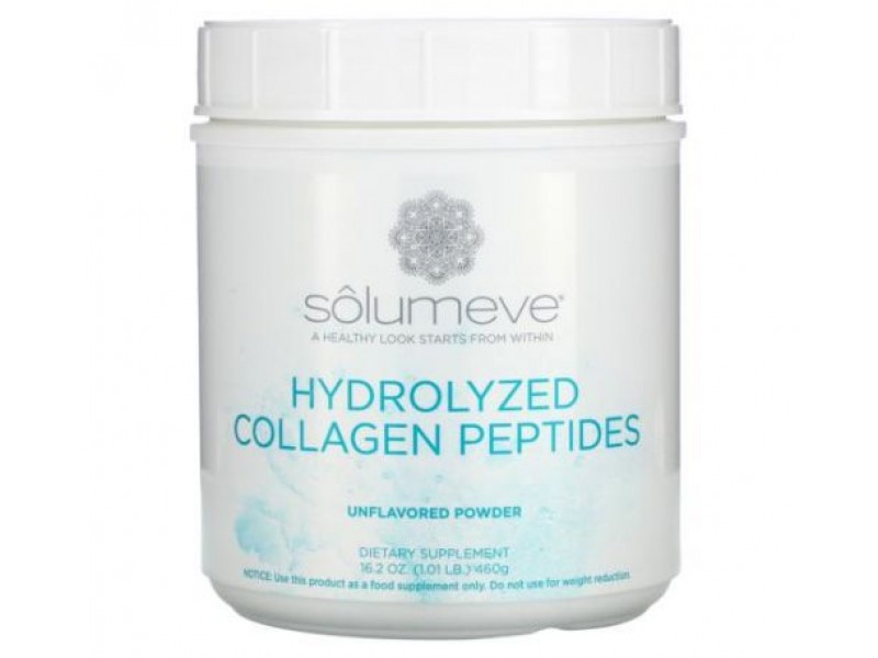Solumeve, Radiant Beauty, пептиды гидролизованного коллагена, порошок с нейтральным вкусом, 460 г