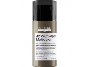 Незмивна маска L'Oreal Absolu Repair Molecular для молекулярного відновлення пошкодженого волосся 100 мл