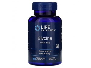 Life Extension, Гліцин 1000 мг, Glycine 1000 mg, 100 капсул