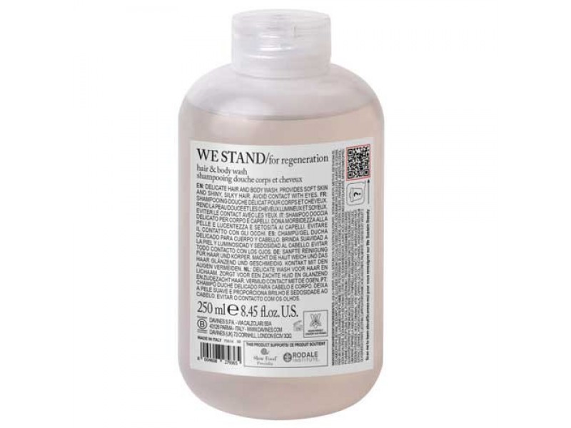 Davines Нежный шампунь и гель для душа Davines We Stand/for regeneration Hair & Body Wash 