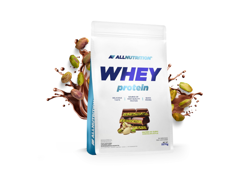Сывороточный протеин AllNutrition Whey Protein Dubai Chocolate 2270 г 