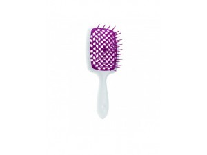 Гребінець для волосся Janeke Superbrush (біло-фуксія)