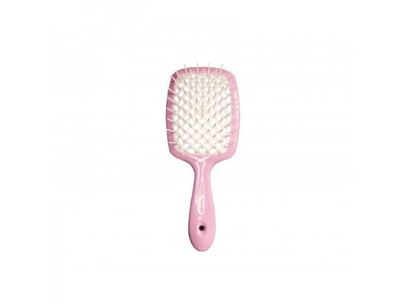 Гребінець для волосся Janeke Superbrush Pastel Pink Гребінець (рожевий з білим)