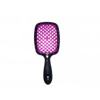 Гребінець для волосся Janeke Superbrush (чорний з фіолетовим)