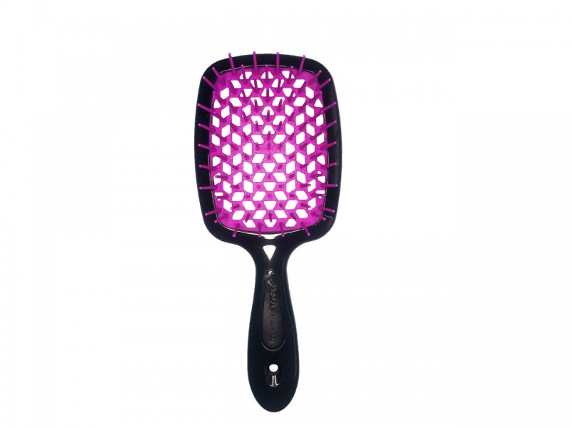 Гребінець для волосся Janeke Superbrush (чорний з фіолетовим)