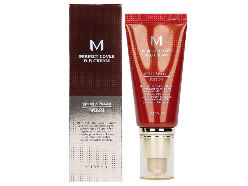 BB крем Missha M Perfect Cover BB Cream SPF42/PA+++ No.21 (50ml), оригинал