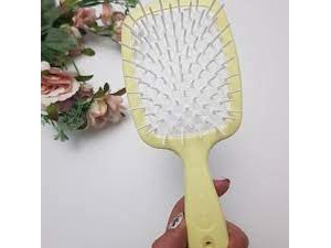Гребінець для волосся Janeke Superbrush (лимонний/білий)