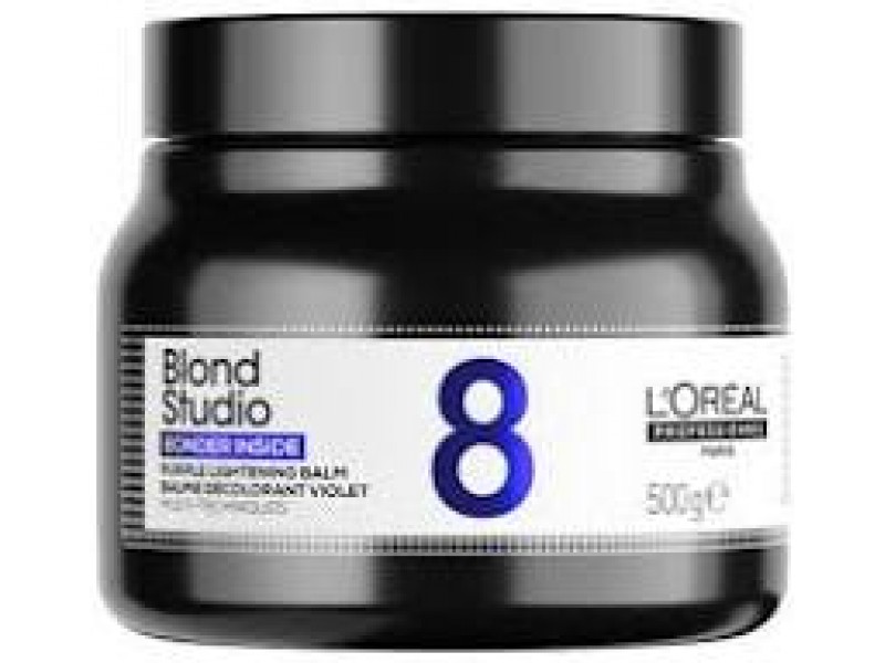 Знебарвлюючий бальзам для волосся  L'Oréal Professionnel Blond Studio 8 Bonder Inside Purple Lightening Balm 500g