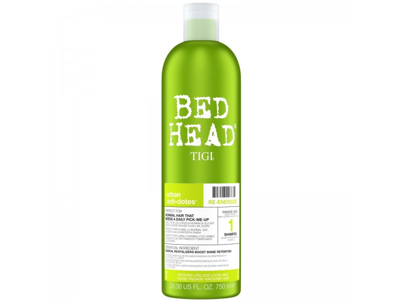 Зміцнюючий шампунь для нормального волосся TIGI Bed Head Urban Antidotes Re-energize shampoo 750 мл