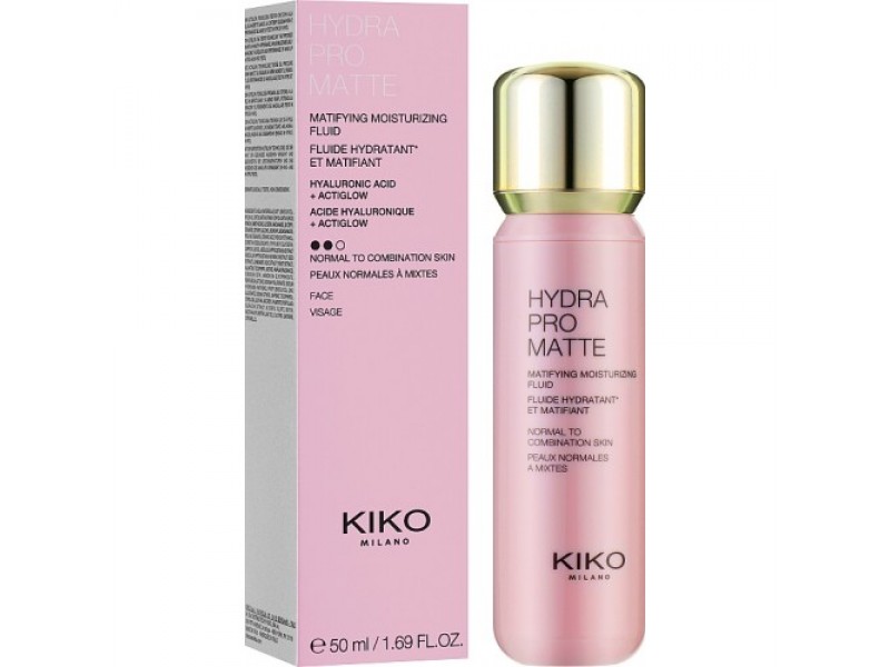 Увлажняющий матирующий флюид для лица Kiko Milano Hydra Pro Matte Moisturising Fluid