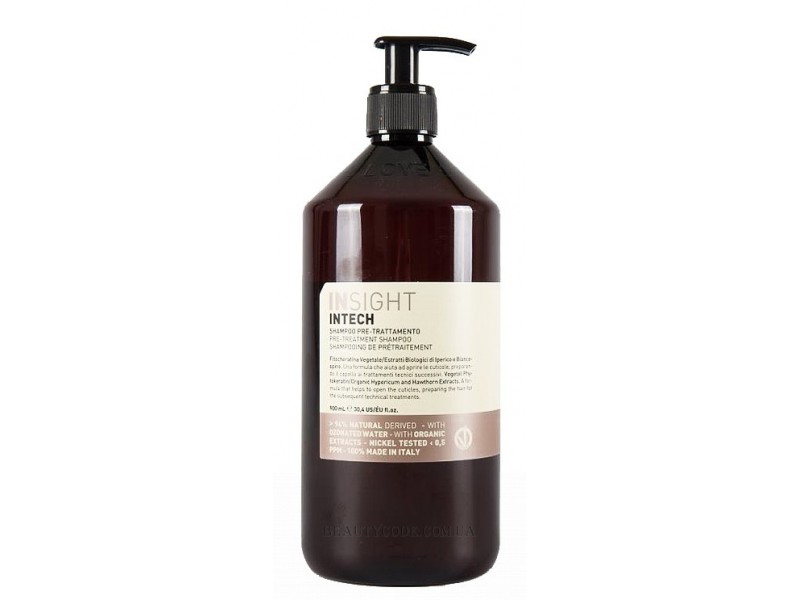 Шампунь технічний для глибокого очищення волосся Insight Intech Pre-Treatment Shampoo 900 мл